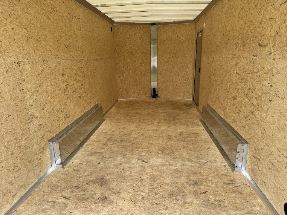 New 2027 E-Z Hauler EZEC7.5X16 XLT-P Cargo / Enclosed Trailer 71 SERIES 7 FOOT 1 INCH INTERIOR HEIGHT .080 POLY SIDES TRANSLUCENT ROOF REAR CANOPY FREE ALUMINUM WHEEL UPGRADE