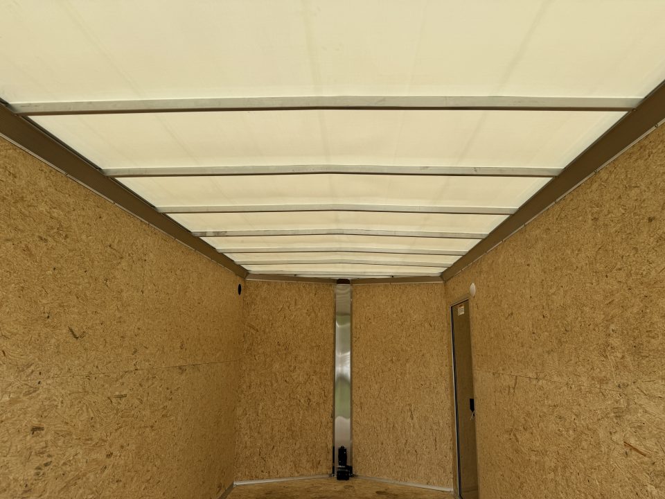 New 2027 E-Z Hauler EZEC7.5X16 XLT-P Cargo / Enclosed Trailer 71 SERIES 7 FOOT 1 INCH INTERIOR HEIGHT .080 POLY SIDES TRANSLUCENT ROOF REAR CANOPY FREE ALUMINUM WHEEL UPGRADE