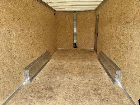 New 2027 E-Z Hauler EZEC7.5X16 XLT-P Cargo / Enclosed Trailer 71 SERIES 7 FOOT 1 INCH INTERIOR HEIGHT .080 POLY SIDES TRANSLUCENT ROOF REAR CANOPY FREE ALUMINUM WHEEL UPGRADE
