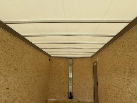 New 2027 E-Z Hauler EZEC7.5X16 XLT-P Cargo / Enclosed Trailer 71 SERIES 7 FOOT 1 INCH INTERIOR HEIGHT .080 POLY SIDES TRANSLUCENT ROOF REAR CANOPY FREE ALUMINUM WHEEL UPGRADE