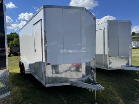 New 2027 E-Z Hauler EZEC7X16 XLT-BDP Cargo / Enclosed Trailer 71 SERIES 7 FOOT 1 INCH INTERIOR HEIGHT .080 POLY SIDES FREE ALUMINUM WHEEL UPGRADE REAR DOUBLE DOORS