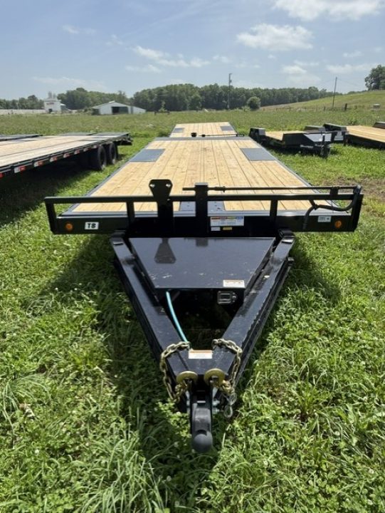 New 2026 PJ Trailers T8 22' DECKOVER Tilt Trailer w/ Winch Plate Equipment Trailer