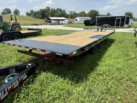 New 2026 PJ Trailers T8 22' DECKOVER Tilt Trailer w/ Winch Plate Equipment Trailer