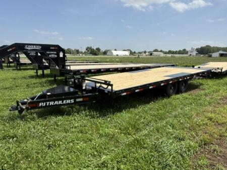 New 2026 PJ Trailers T8 22' DECKOVER Tilt Trailer w/ Winch Plate Equipment Trailer