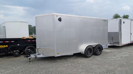 New 2027 Legend 7x14 + 2' V Thunder Aluminum Enclosed Cargo Trailer w/ Barn Doors