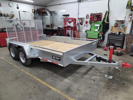 New 2026 Galvanized 7'x12' TA-3500 Utility Trailer