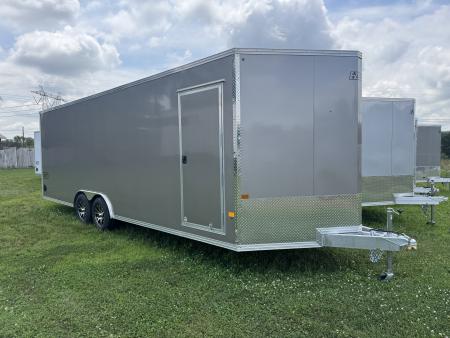New 2027 E-Z Hauler EZEC8.5X24CH-XLT-P Car Hauler 71 SERIES 7 FOOT 1 INCH INTERIOR HEIGHT FREE ALUMINUM WHEEL UPGRADE