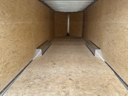 New 2027 E-Z Hauler EZEC8.5X24CH-XLT-P Car Hauler 71 SERIES 7 FOOT 1 INCH INTERIOR HEIGHT FREE ALUMINUM WHEEL UPGRADE