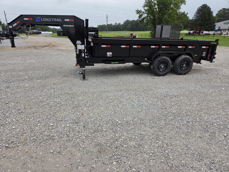 New 2026 Load Trail 83X16 TANDEM 14K GOOSENECK TELESCOPIC DUMP W/24" SIDES & 7 GAUGE FLOOR