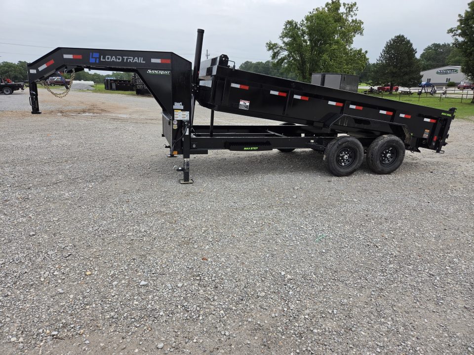 New 2026 Load Trail 83X16 TANDEM 14K GOOSENECK TELESCOPIC DUMP W/24" SIDES & 7 GAUGE FLOOR