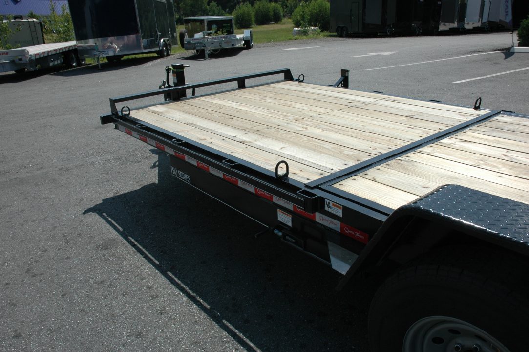 New NEW 2027 Quality 7x22 Gravity Tilt Equipment Trailer | 15,000 GVW | 16+6 Deck