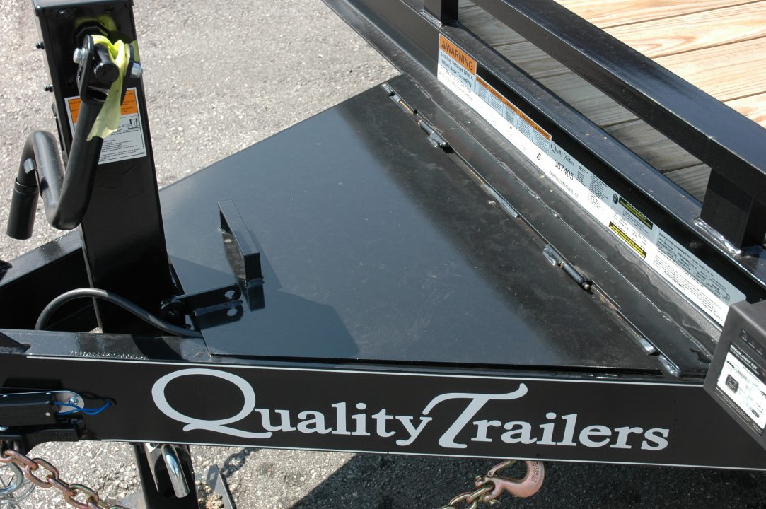 New NEW 2027 Quality 7x22 Gravity Tilt Equipment Trailer | 15,000 GVW | 16+6 Deck