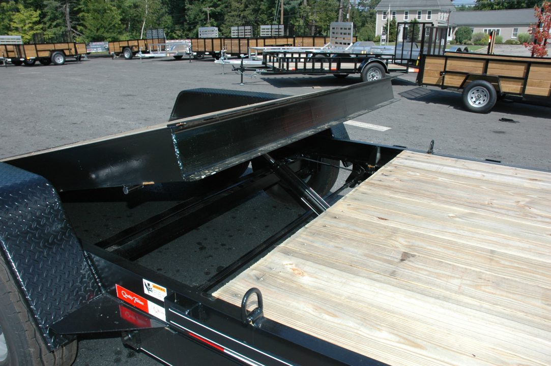 New NEW 2027 Quality 7x22 Gravity Tilt Equipment Trailer | 15,000 GVW | 16+6 Deck