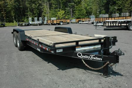 New NEW 2027 Quality 7x22 Gravity Tilt Equipment Trailer | 15,000 GVW | 16+6 Deck