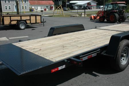New NEW 2027 Quality 7x22 Gravity Tilt Equipment Trailer | 15,000 GVW | 16+6 Deck