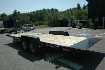 New NEW 2027 Quality 7x22 Gravity Tilt Equipment Trailer | 15,000 GVW | 16+6 Deck