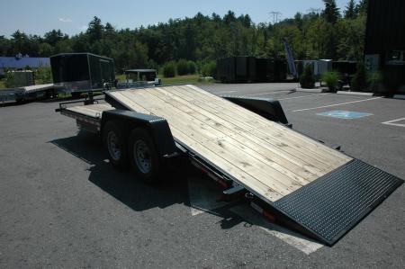 New NEW 2027 Quality 7x22 Gravity Tilt Equipment Trailer | 15,000 GVW | 16+6 Deck