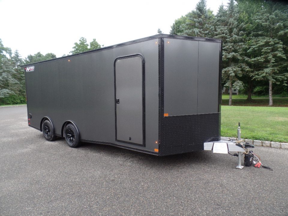 New 2027 Nitro Sport Car Trailer 8.5X20 V Nose , 9,990 lb. GVWR, with Escape Door Car Hauler
