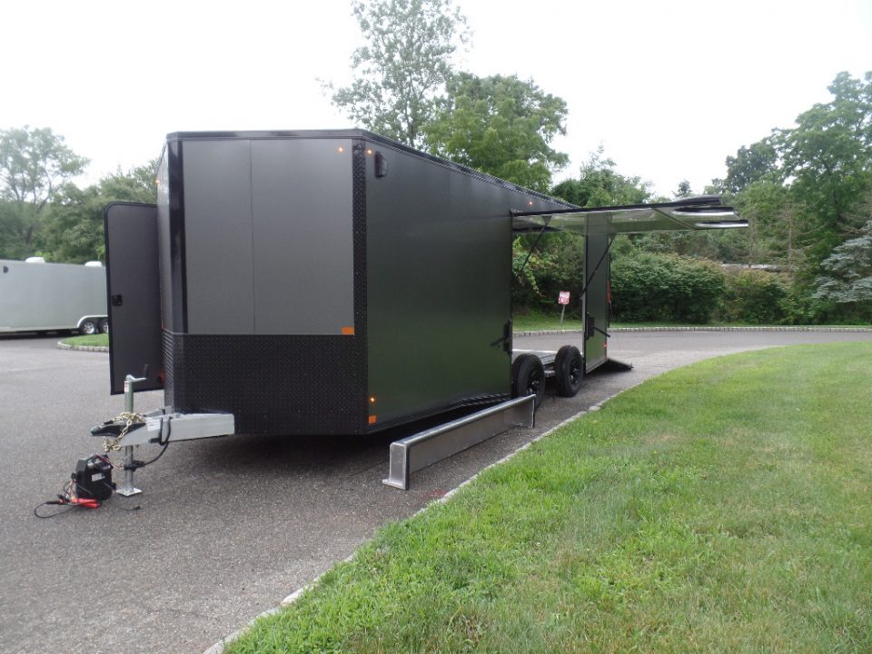 New 2027 Nitro Sport Car Trailer 8.5X20 V Nose , 9,990 lb. GVWR, with Escape Door Car Hauler