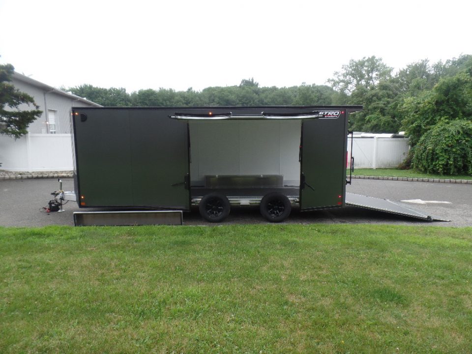 New 2027 Nitro Sport Car Trailer 8.5X20 V Nose , 9,990 lb. GVWR, with Escape Door Car Hauler