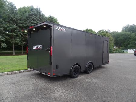 New 2027 Nitro Sport Car Trailer 8.5X20 V Nose , 9,990 lb. GVWR, with Escape Door Car Hauler
