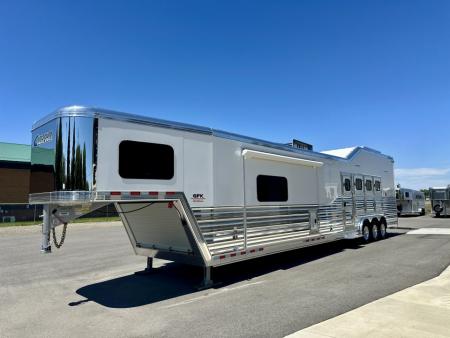 New 2027 Cimarron 4 Horse Side Load with 18'3" Outlaw Conversions Living Quarter