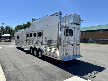 New 2027 Cimarron 4 Horse Side Load with 18'3" Outlaw Conversions Living Quarter
