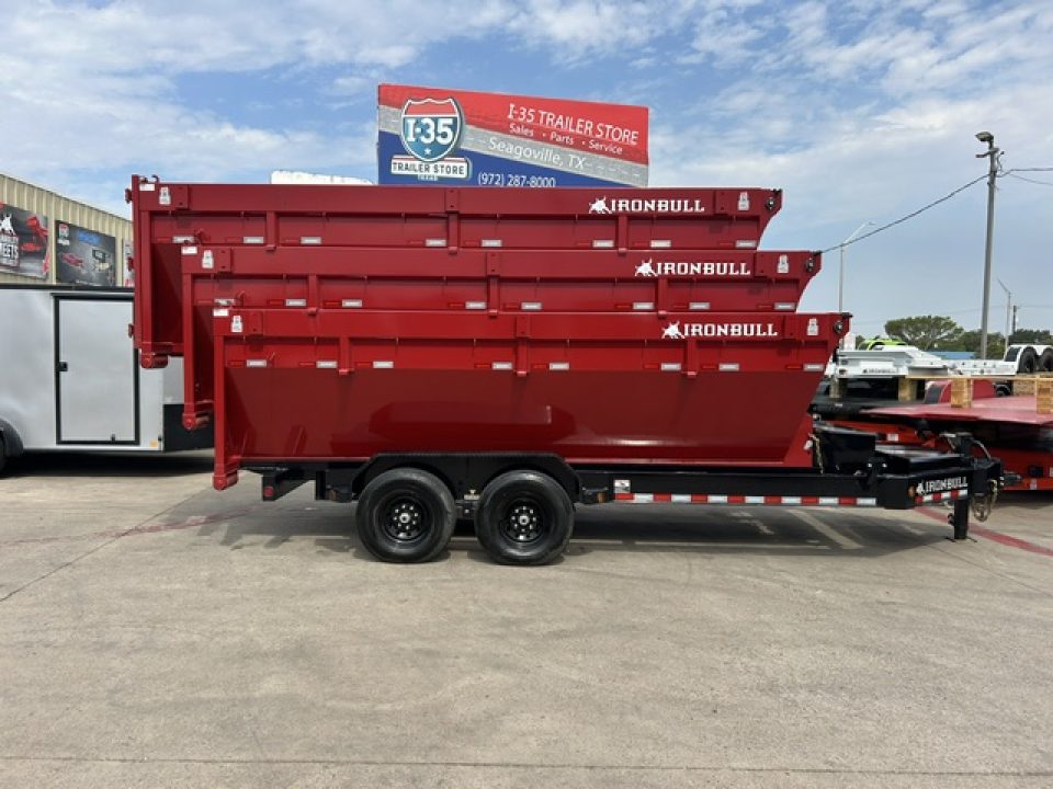 New 2027 Iron Bull DBB 16’x83” Dump Roll Off w/3 Bins