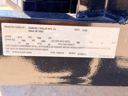 New 2026 Diamond T 7-14 Tandem Axle Ramp Gate Utility 7K GVWR (UI)