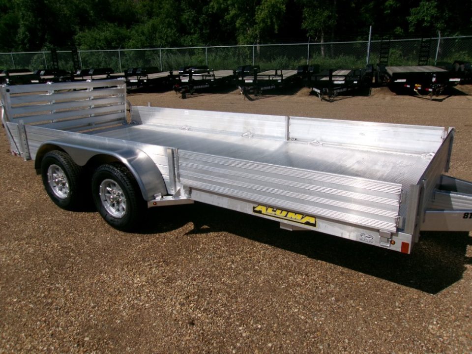 New 2027 Aluma 8116TA-EL-R-BT-SR Utility Trailer