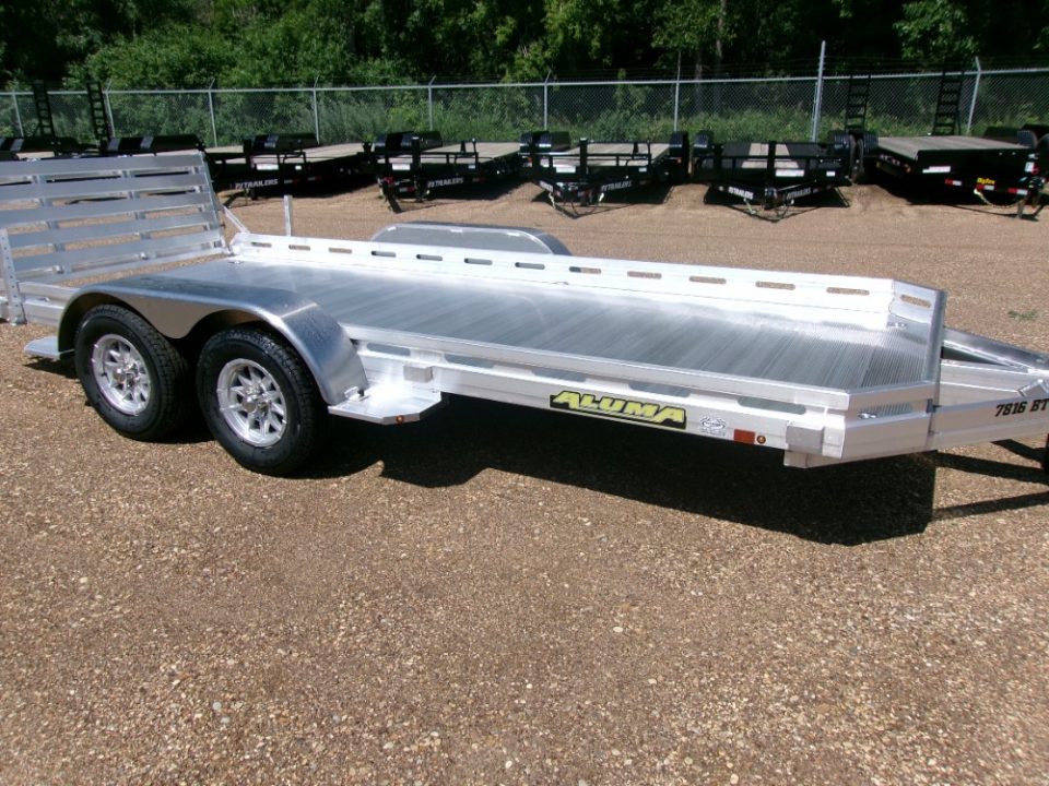New 2027 Aluma 7816TA-EL-BT-RTD Utility Trailer
