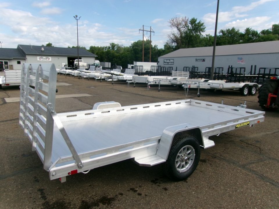 New 2027 Aluma 8014S-EL-TG Utility Trailer
