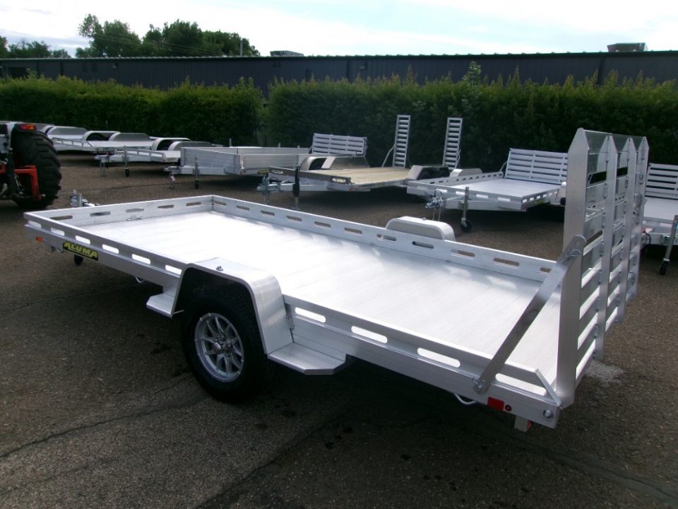 New 2027 Aluma 8014S-EL-TG Utility Trailer