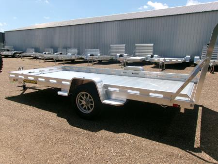 New 2027 Aluma 8014S-EL-TG Utility Trailer