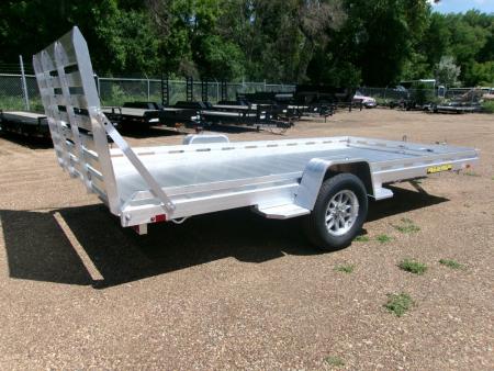 New 2027 Aluma 8014S-EL-TG Utility Trailer
