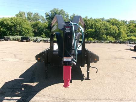 Used 2023 PJ Trailers LD GN2436 Low Pro Flatbed Trailer
