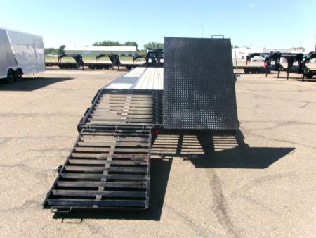 Used 2023 PJ Trailers LD GN2436 Low Pro Flatbed Trailer