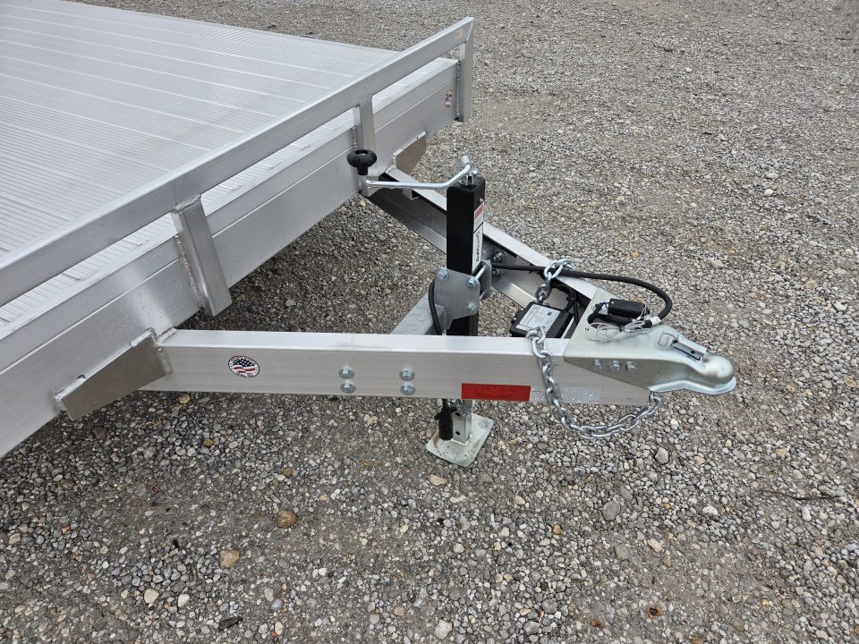New 2026 H&H 82X22 TANDEM 10K ALUMINUM CAR HAULER W/2' DOVE SLIDEOUT RAMPS & EXTRUDED DECK