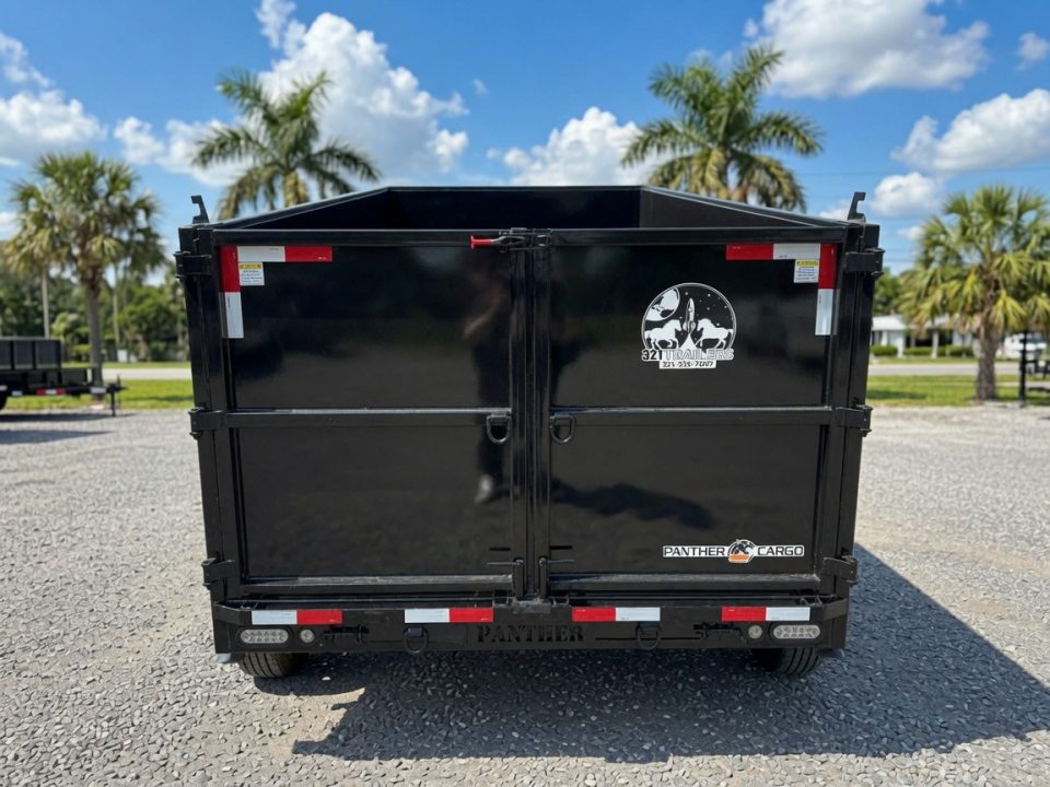 New 2026 Panther Cargo 7x16 Black Dump Trailer – Contractor Grade 14K Dump Trailer