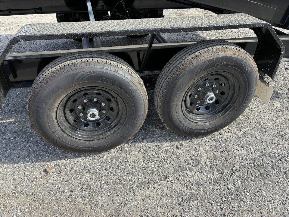 New 2026 Panther Cargo 7x16 Black Dump Trailer – Contractor Grade 14K Dump Trailer