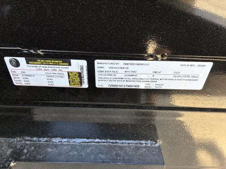 New 2026 Panther Cargo 7x16 Black Dump Trailer – Contractor Grade 14K Dump Trailer