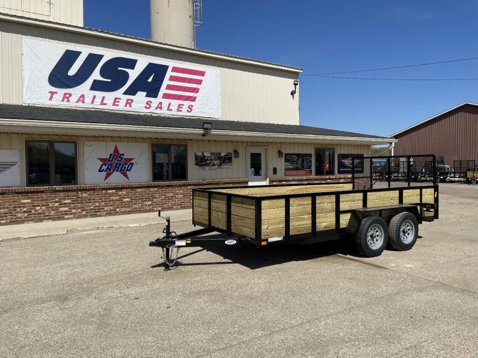 New 2026 AMO 82X14 TA2 Woodside 7k Landscape Trailer