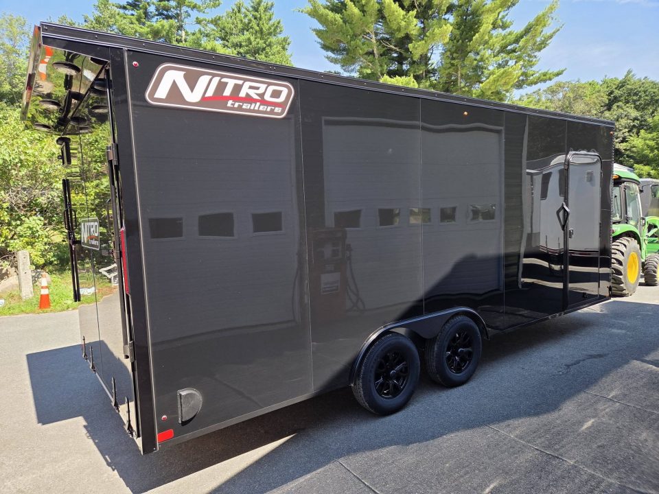 New 2027 Nitro 8.5x2 blackout aluminum trailer extra height with spoiler Cargo / Enclosed Trailer
