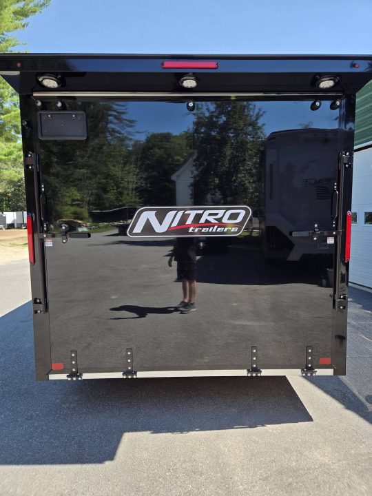 New 2027 Nitro 8.5x2 blackout aluminum trailer extra height with spoiler Cargo / Enclosed Trailer
