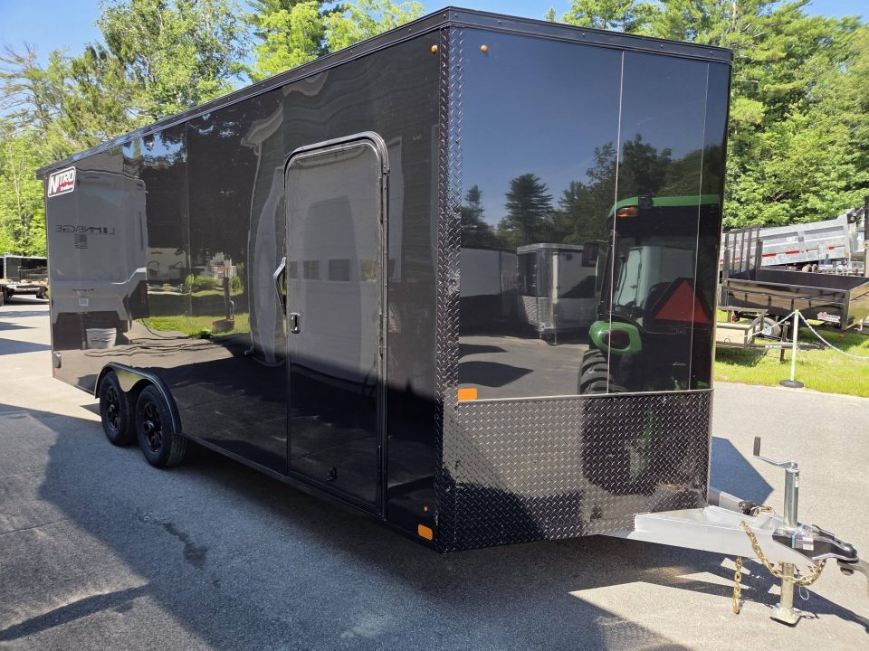 New 2027 Nitro 8.5x2 blackout aluminum trailer extra height with spoiler Cargo / Enclosed Trailer
