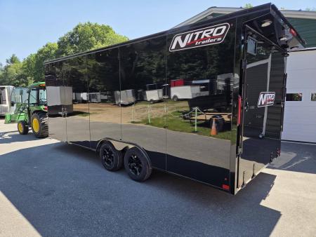 New 2027 Nitro 8.5x2 blackout aluminum trailer extra height with spoiler Cargo / Enclosed Trailer