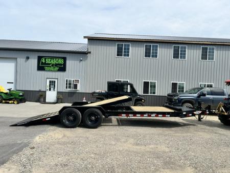 New 2026 H&H Trailers 81"X22' HD 22K GVWR TOPLINE GRAVITY TILT Equipment Trailer