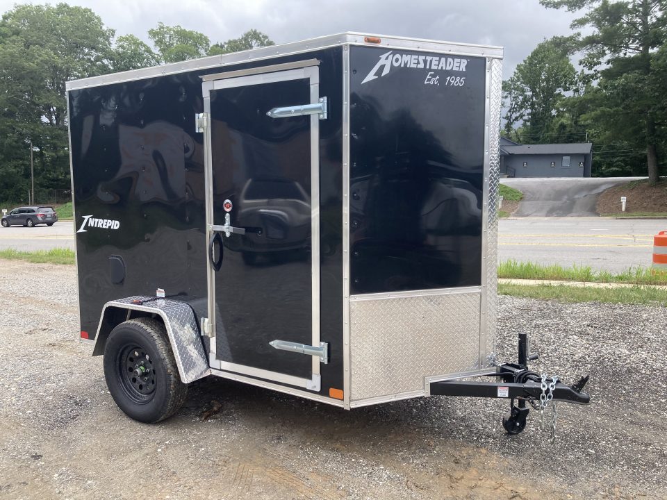 Used 2026 Homesteader Trailer 508IS Cargo / Enclosed Trailer / 32" Side Door / Ramp Rear Door / Black