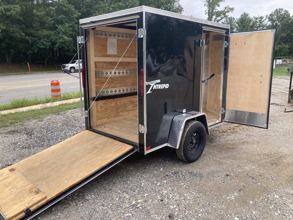 Used 2026 Homesteader Trailer 508IS Cargo / Enclosed Trailer / 32" Side Door / Ramp Rear Door / Black