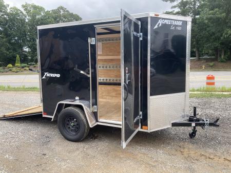 Used 2026 Homesteader Trailer 508IS Cargo / Enclosed Trailer / 32" Side Door / Ramp Rear Door / Black